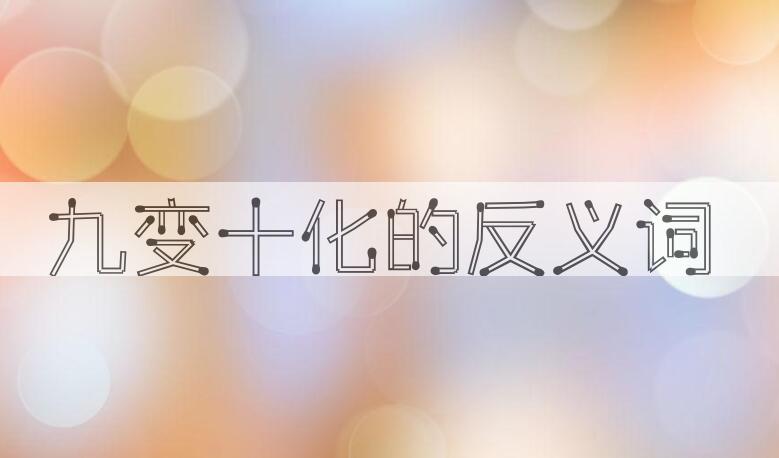 用九变十化造句
