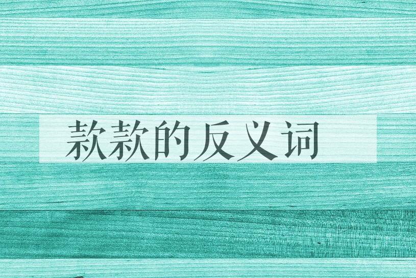用款款造句