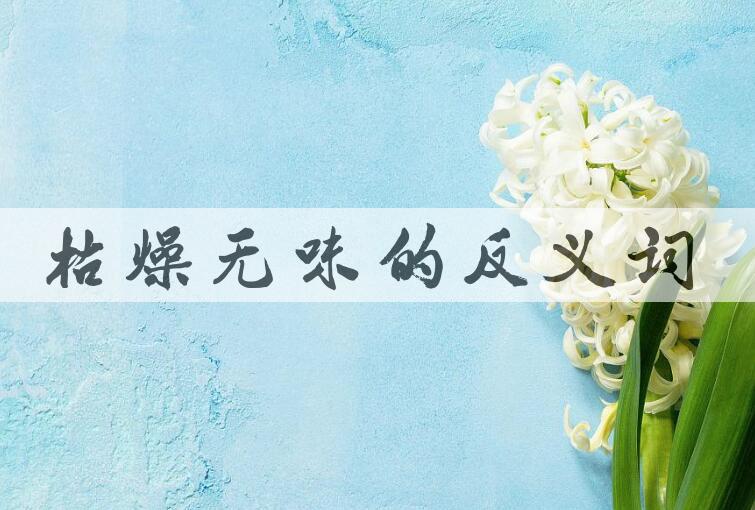 用枯燥无味造句