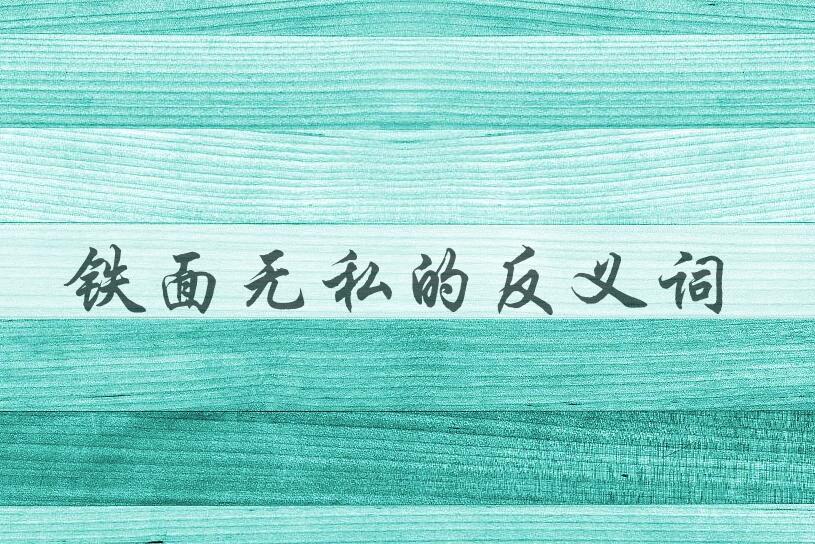 用铁面无私造句