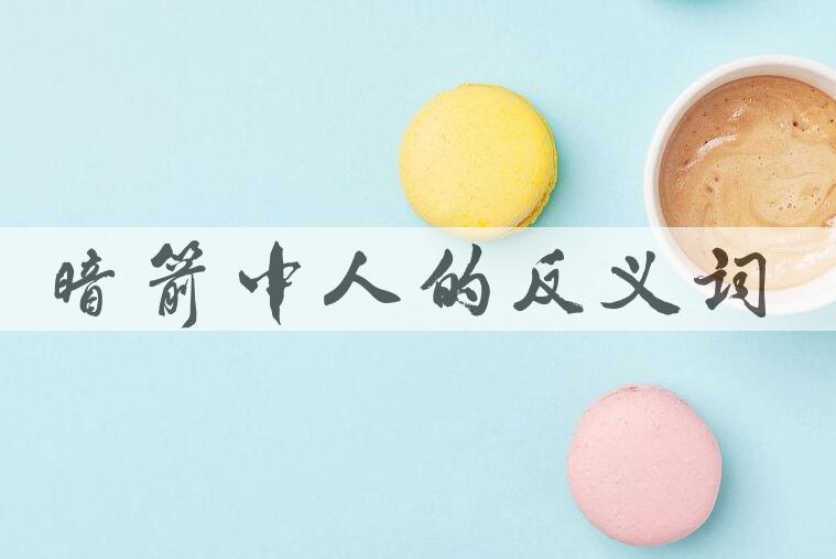 用暗箭中人造句