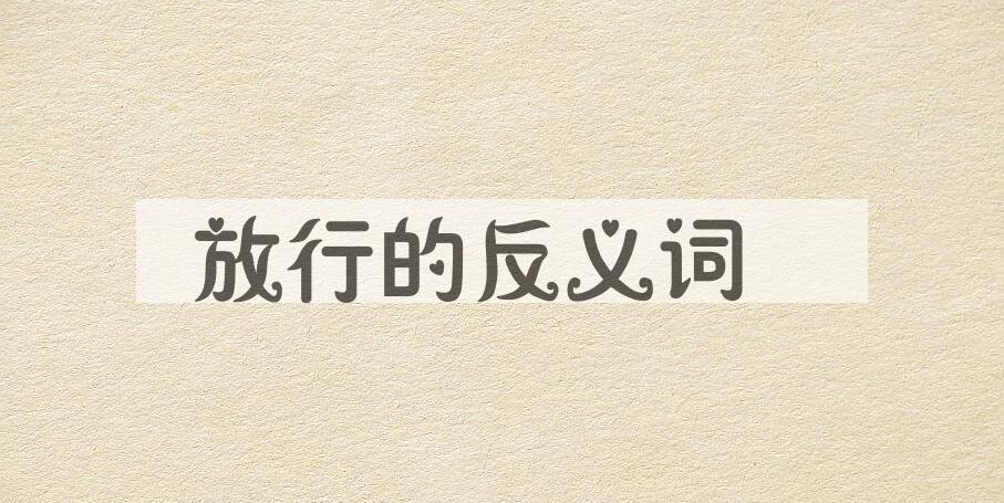 用放行造句