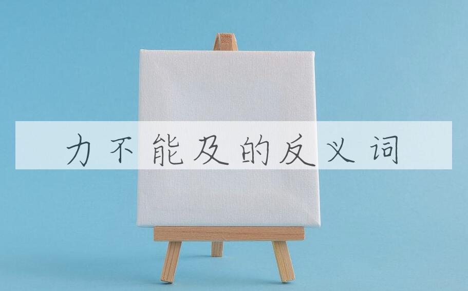 用力不能及造句