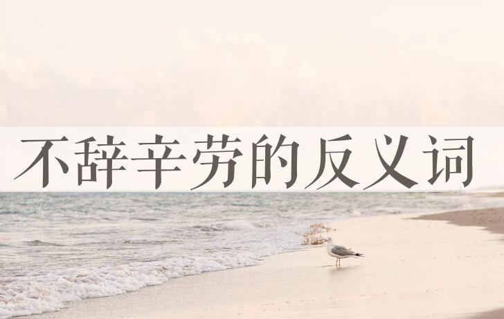 用不辞辛劳造句