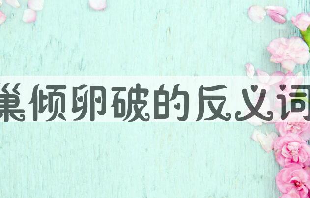 用巢倾卵破造句
