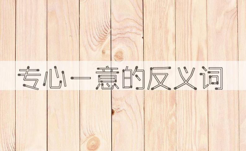 用专心一意造句