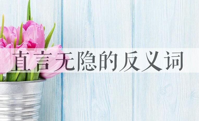 用直言无隐造句