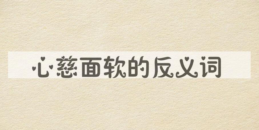 用心慈面软造句