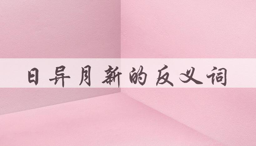 用日异月新造句