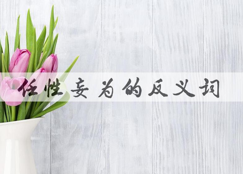 用任性妄为造句
