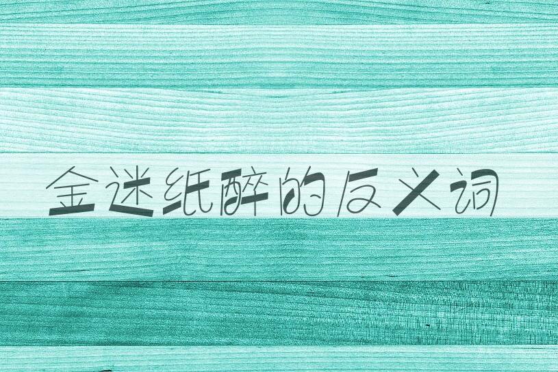 用金迷纸醉造句