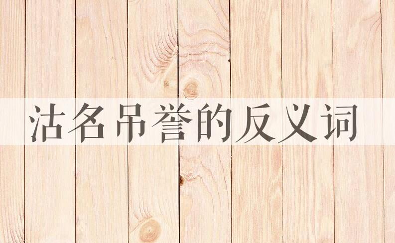 用沽名吊誉造句
