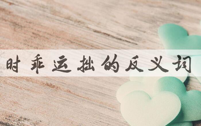 用时乖运拙造句