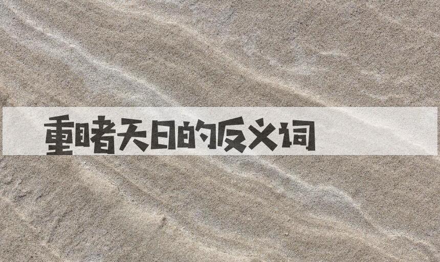 用重睹天日造句