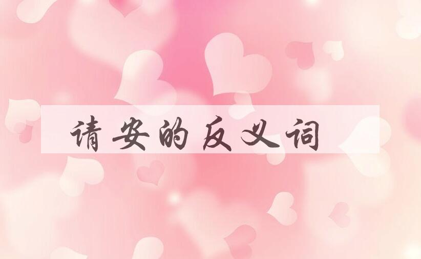 用请安造句