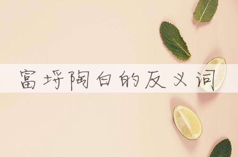 用富埒陶白造句