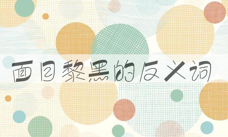 用面目黎黑造句
