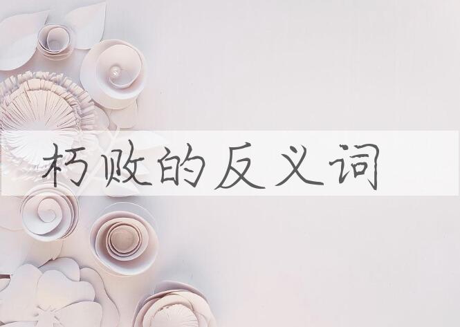 用朽败造句