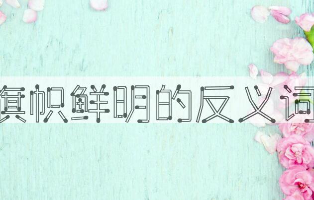 用旗帜鲜明造句