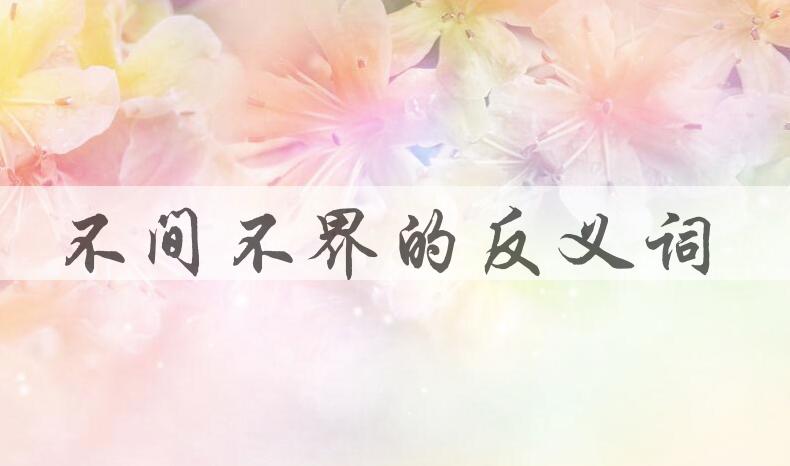 用不间不界造句