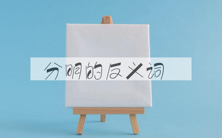 用分明造句