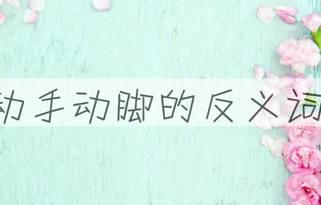 用动手动脚造句