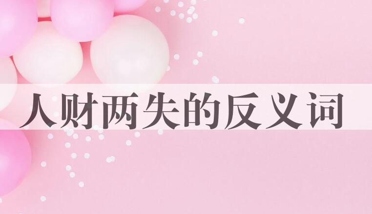 用人财两失造句