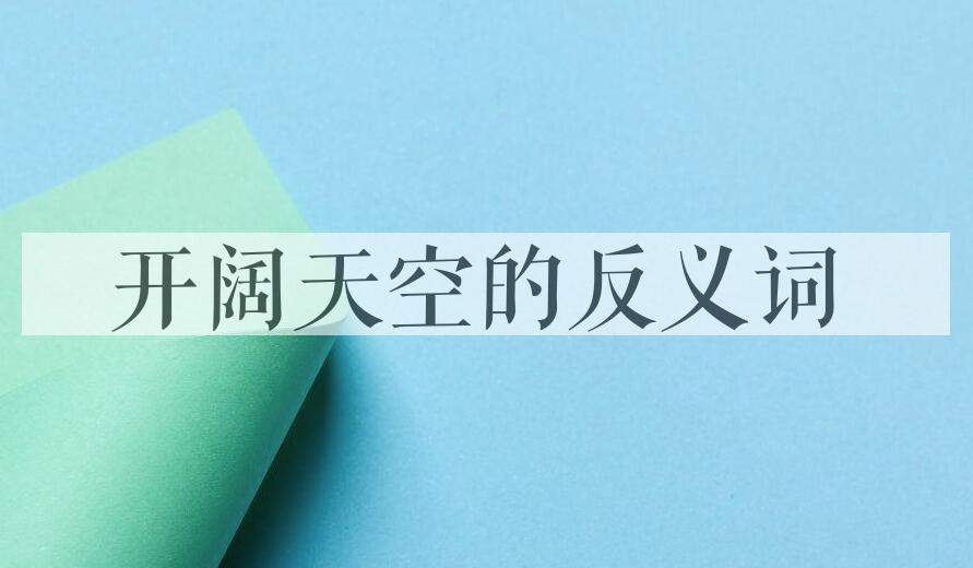 用开阔天空造句