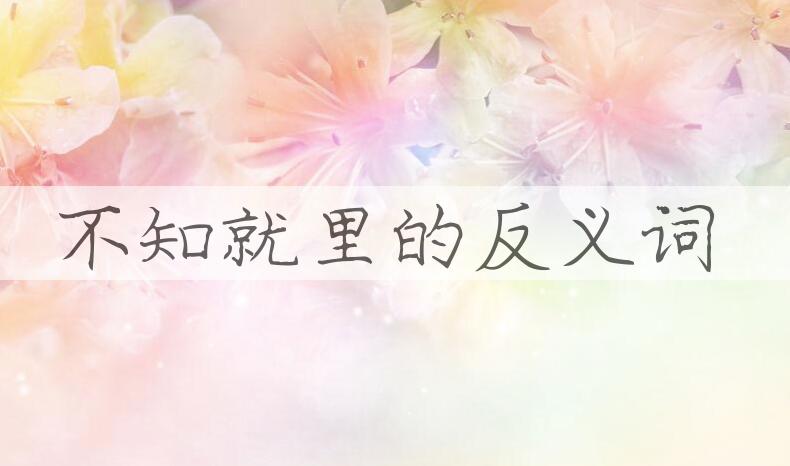 用不知就里造句