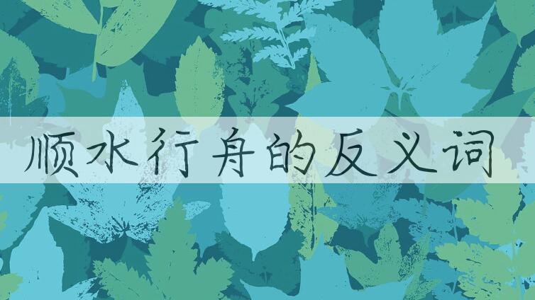 用顺水行舟造句