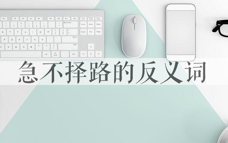 用急不择路造句