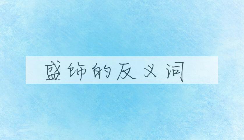 用盛饰造句