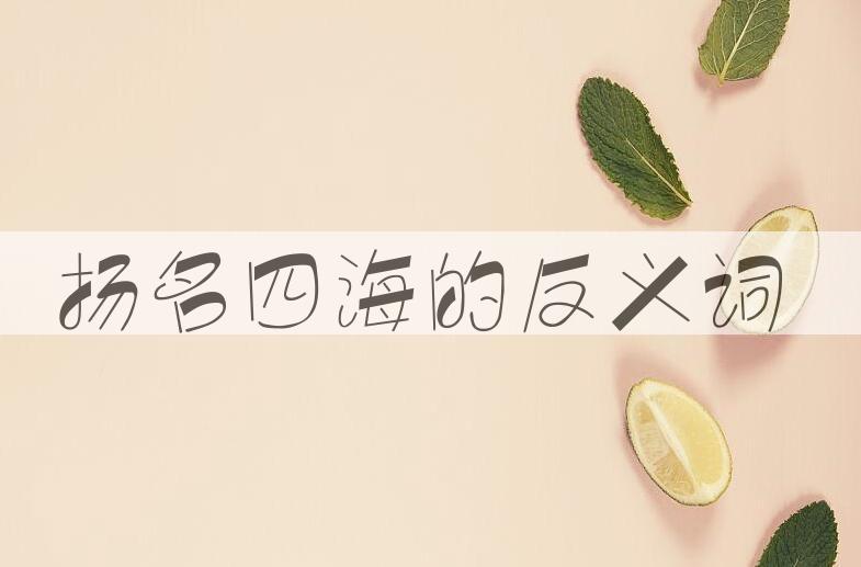 用扬名四海造句