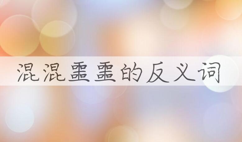 用混混噩噩造句