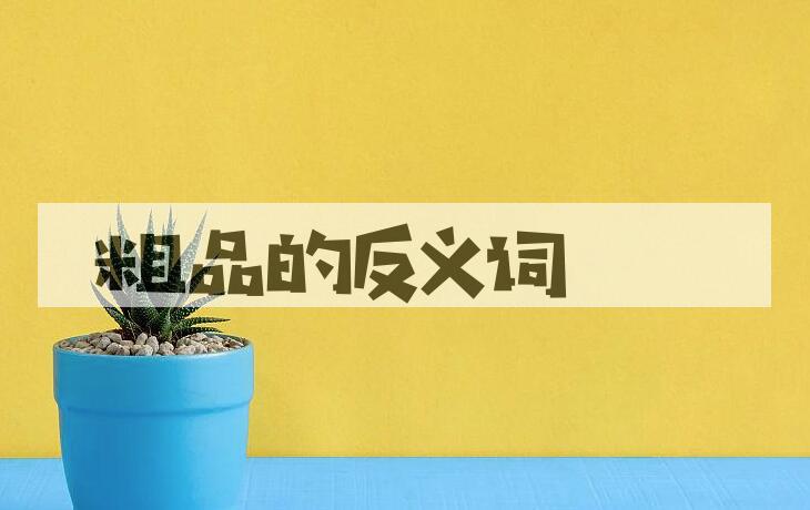 用粗品造句