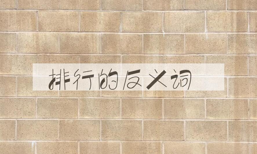 用排行造句
