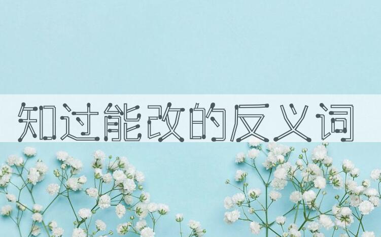 用知过能改造句
