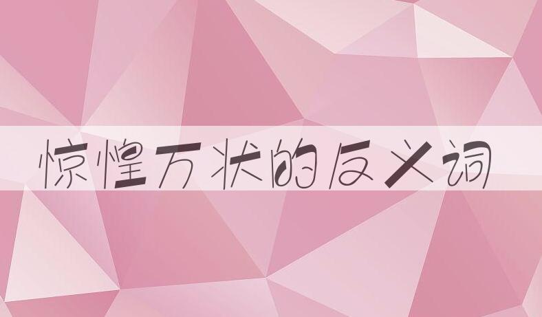 用惊惶万状造句