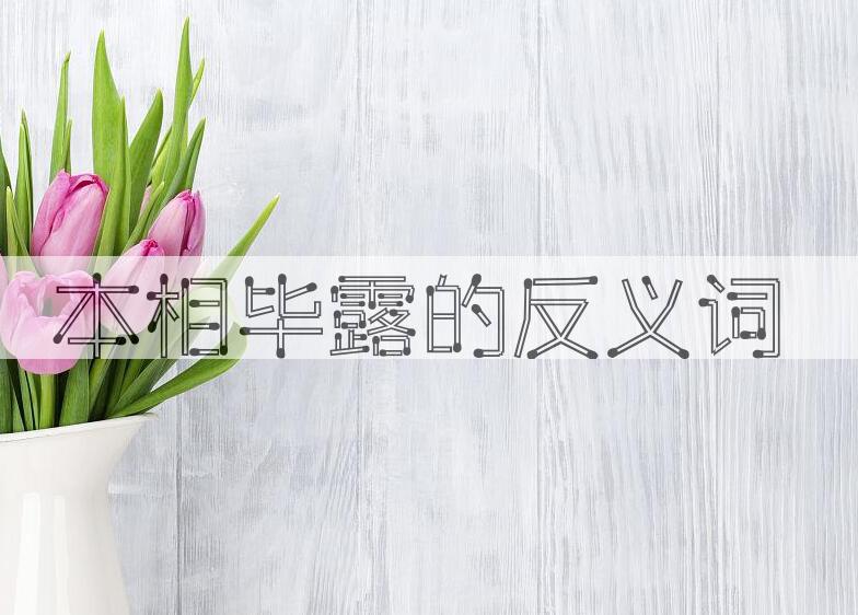 用本相毕露造句