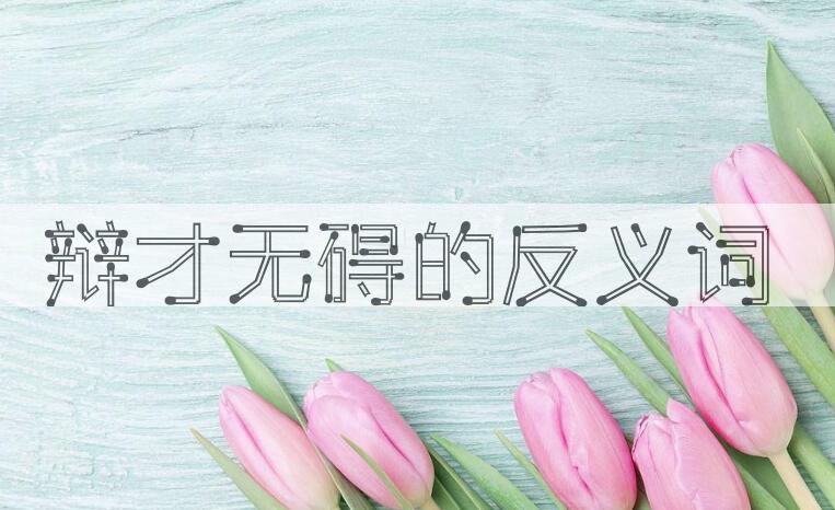 用辩才无碍造句