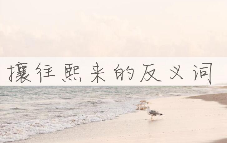 用攘往熙来造句