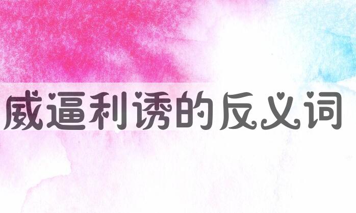 用威逼利诱造句