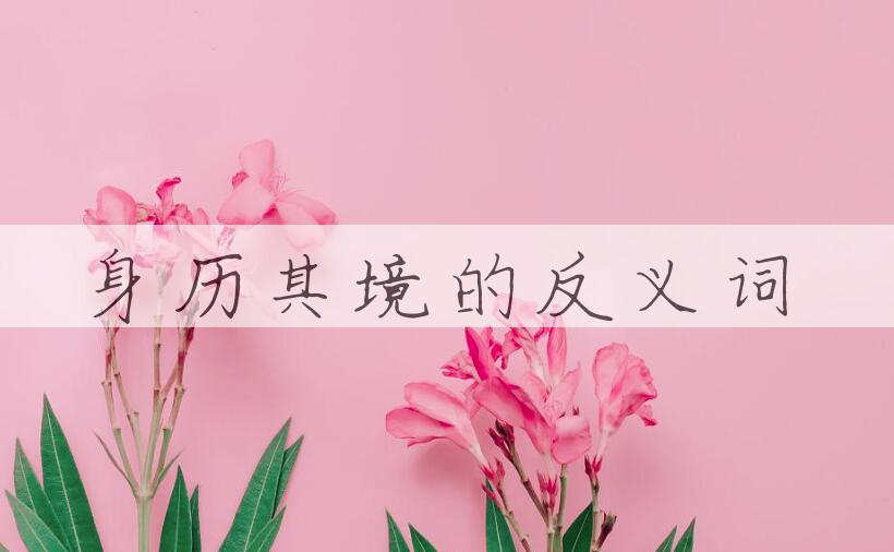 用身历其境造句