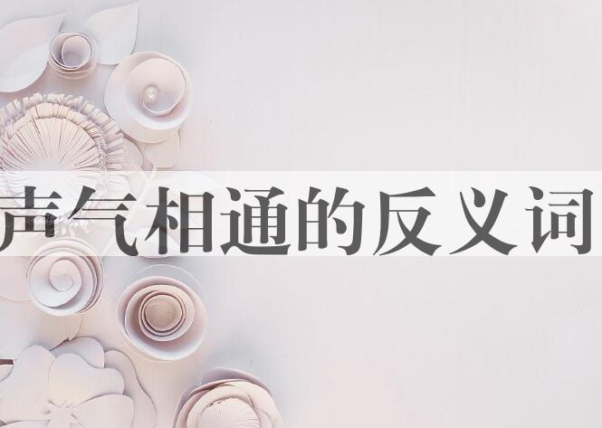 用声气相通造句