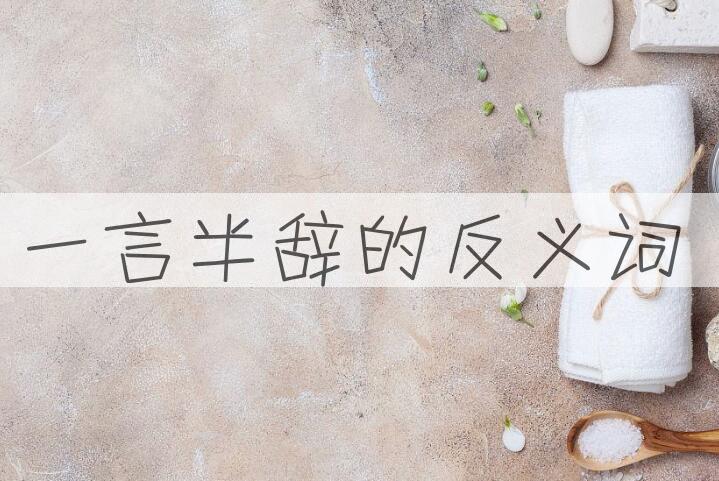 用一言半辞造句
