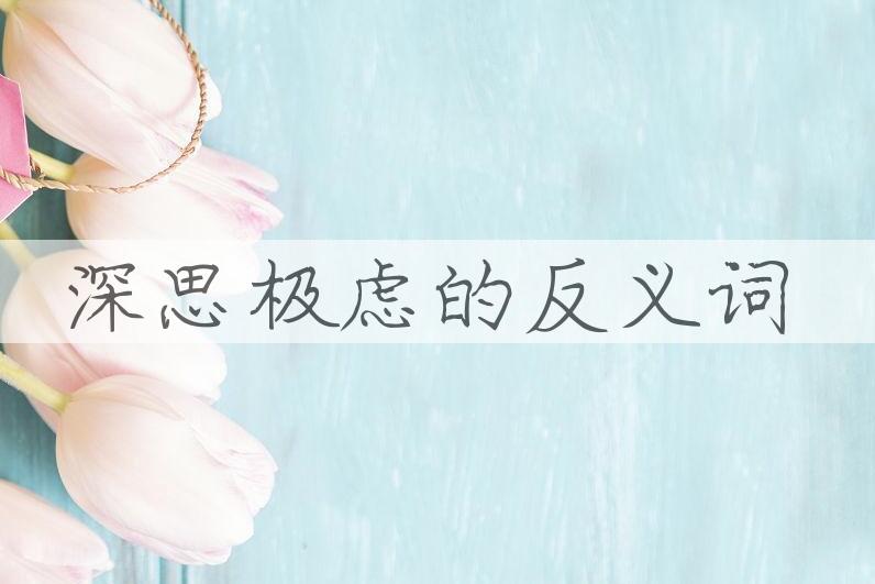 用深思极虑造句