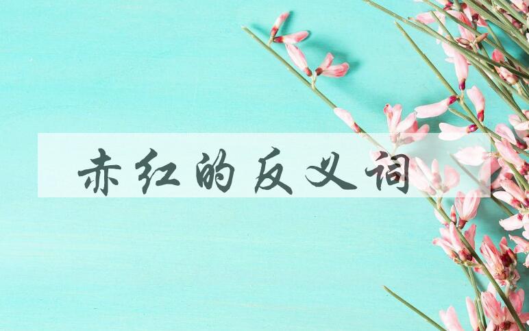 用赤红造句