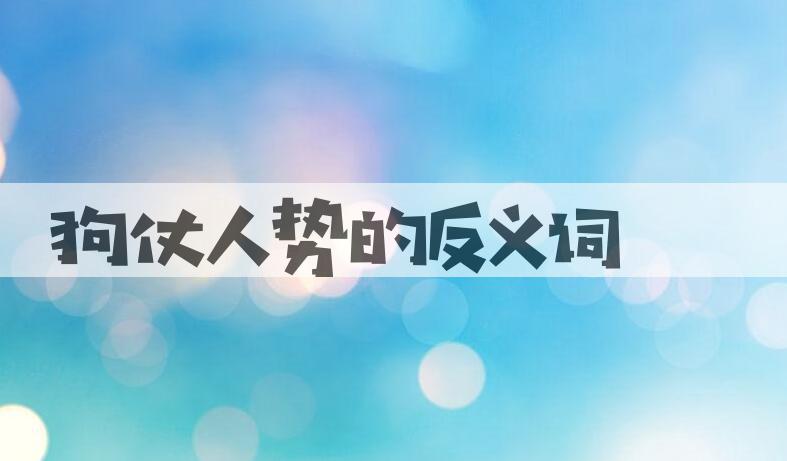 用狗仗人势造句