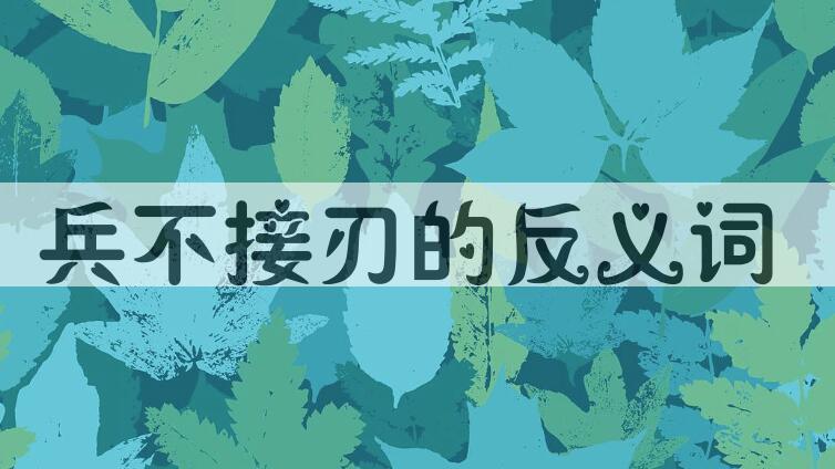 用兵不接刃造句