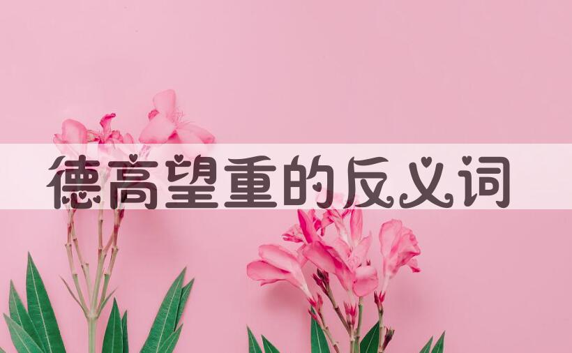 用德高望重造句